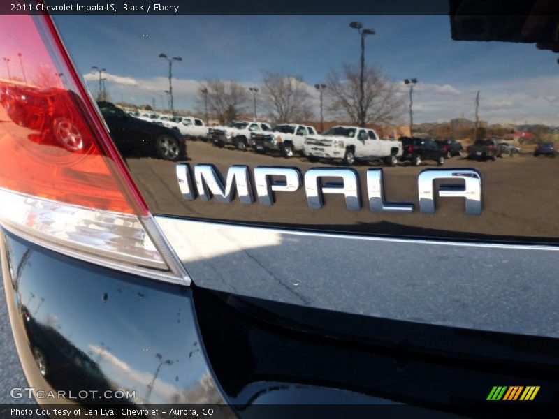 Black / Ebony 2011 Chevrolet Impala LS
