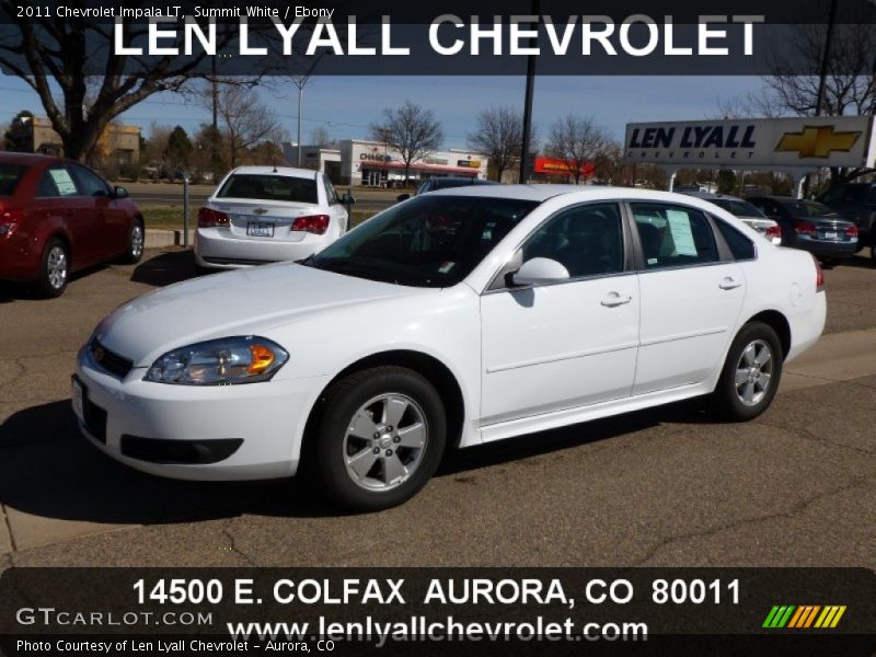 Summit White / Ebony 2011 Chevrolet Impala LT