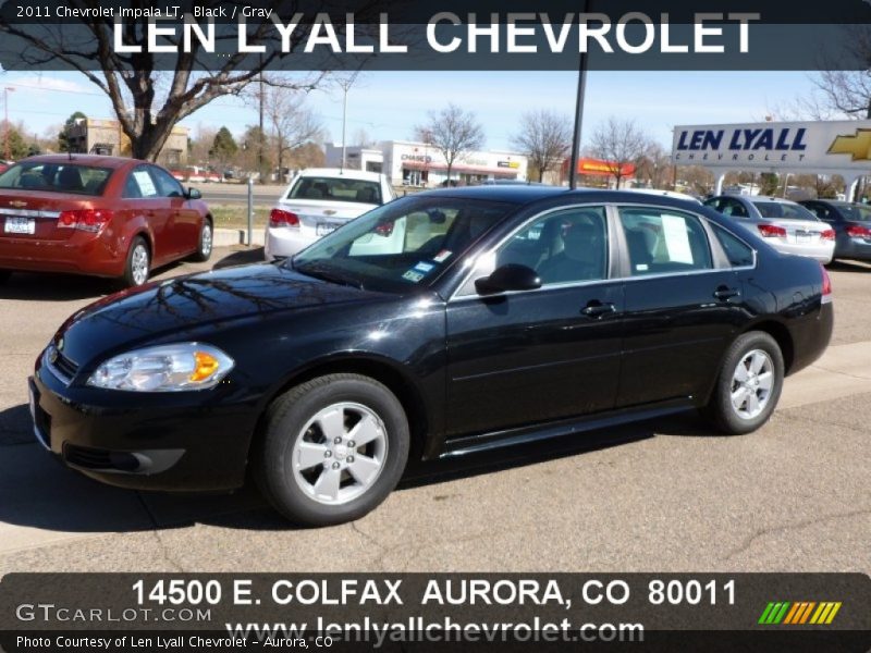Black / Gray 2011 Chevrolet Impala LT