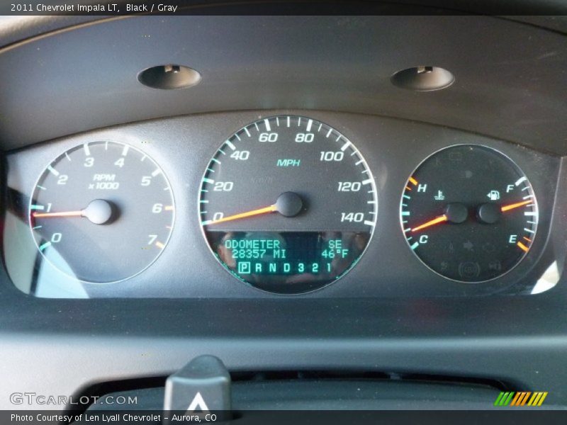 Black / Gray 2011 Chevrolet Impala LT