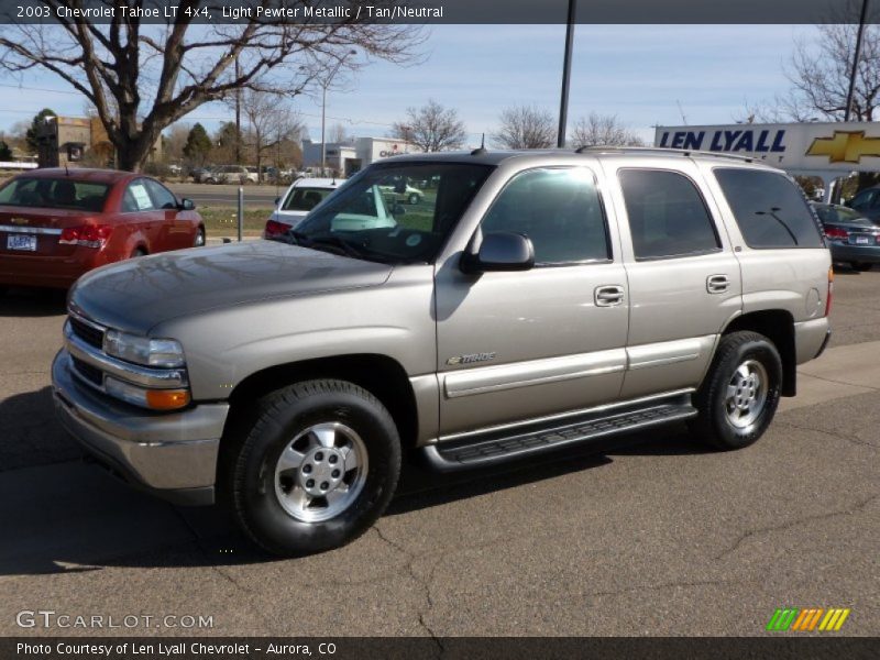 Light Pewter Metallic / Tan/Neutral 2003 Chevrolet Tahoe LT 4x4