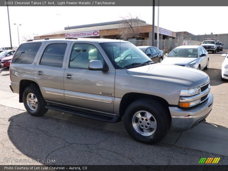 Light Pewter Metallic / Tan/Neutral 2003 Chevrolet Tahoe LT 4x4