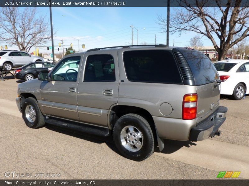 Light Pewter Metallic / Tan/Neutral 2003 Chevrolet Tahoe LT 4x4