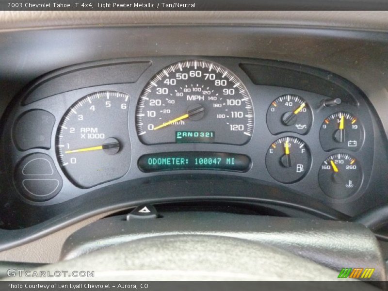 Light Pewter Metallic / Tan/Neutral 2003 Chevrolet Tahoe LT 4x4