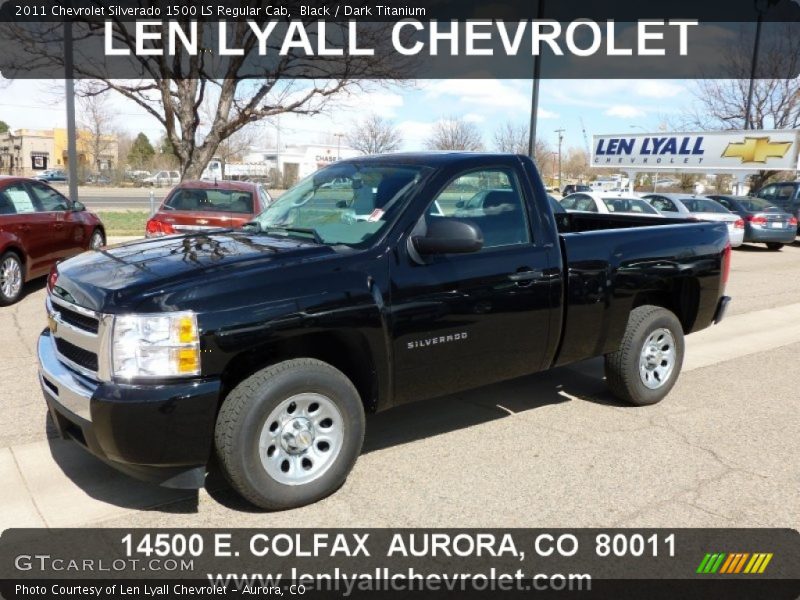 Black / Dark Titanium 2011 Chevrolet Silverado 1500 LS Regular Cab