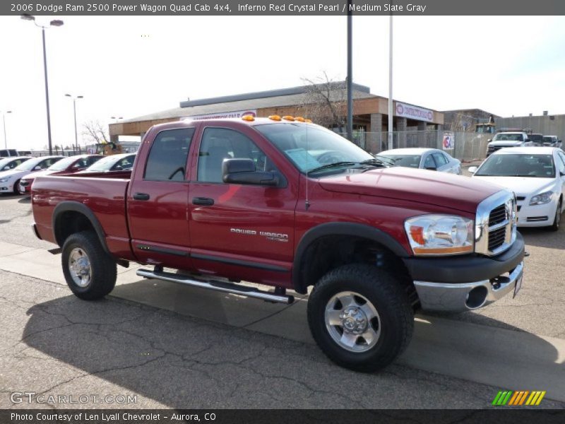Inferno Red Crystal Pearl / Medium Slate Gray 2006 Dodge Ram 2500 Power Wagon Quad Cab 4x4