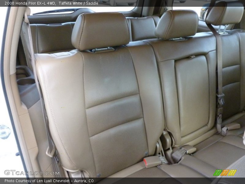 Taffeta White / Saddle 2008 Honda Pilot EX-L 4WD