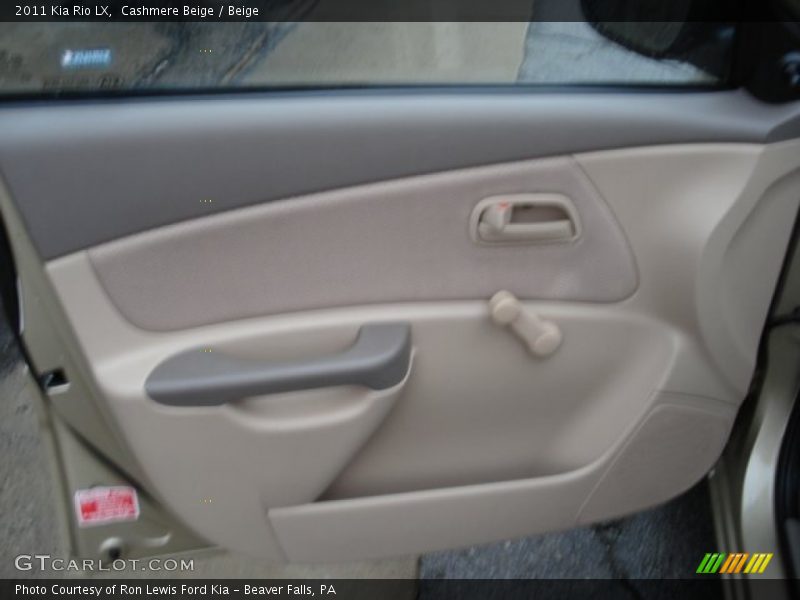 Cashmere Beige / Beige 2011 Kia Rio LX