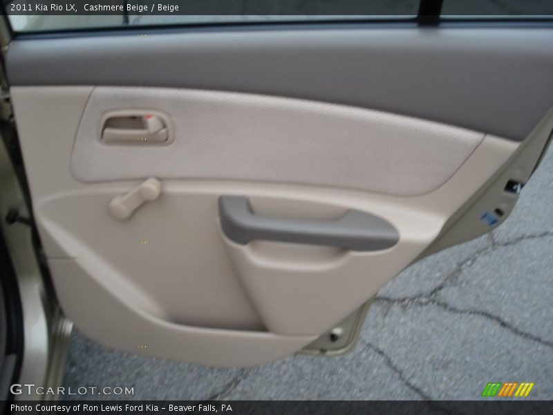 Cashmere Beige / Beige 2011 Kia Rio LX