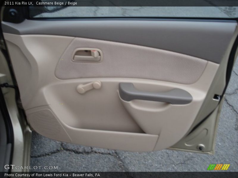 Cashmere Beige / Beige 2011 Kia Rio LX