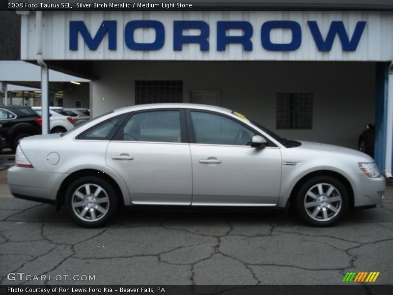 Silver Birch Metallic / Medium Light Stone 2008 Ford Taurus SEL