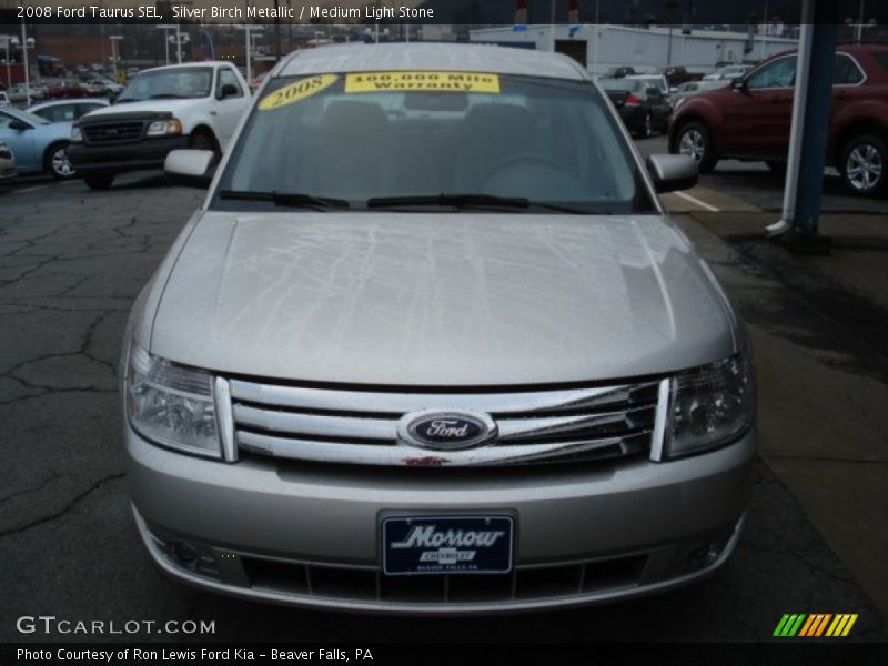 Silver Birch Metallic / Medium Light Stone 2008 Ford Taurus SEL