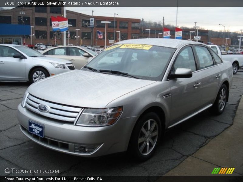 Silver Birch Metallic / Medium Light Stone 2008 Ford Taurus SEL