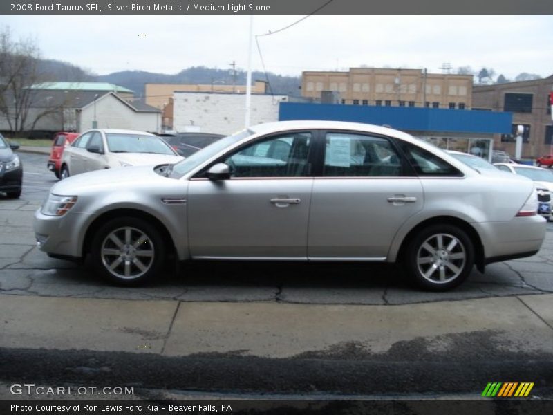 Silver Birch Metallic / Medium Light Stone 2008 Ford Taurus SEL