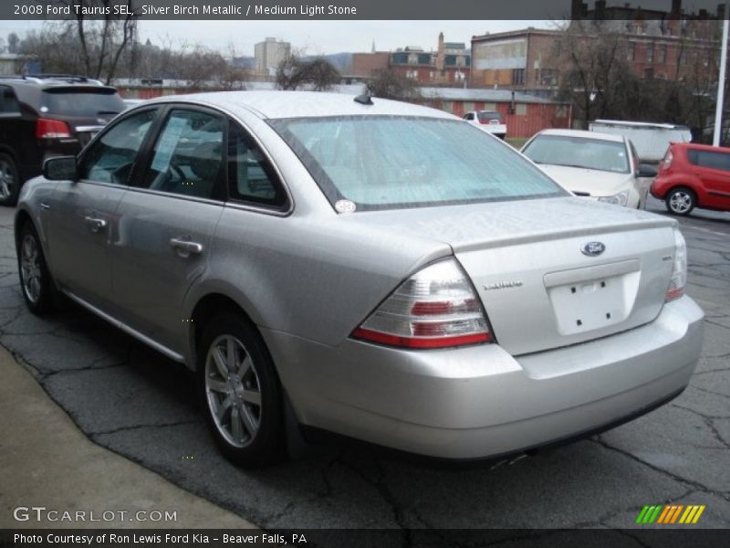 Silver Birch Metallic / Medium Light Stone 2008 Ford Taurus SEL