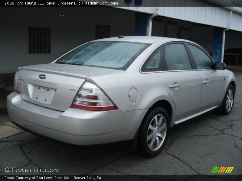 Silver Birch Metallic / Medium Light Stone 2008 Ford Taurus SEL