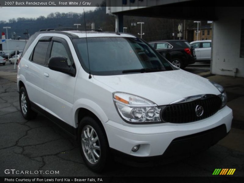 Frost White / Gray 2007 Buick Rendezvous CXL