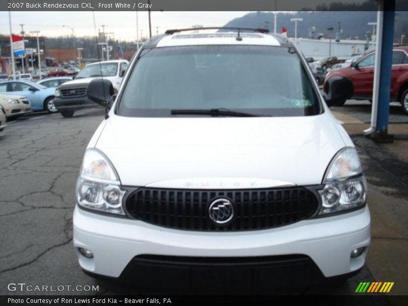 Frost White / Gray 2007 Buick Rendezvous CXL