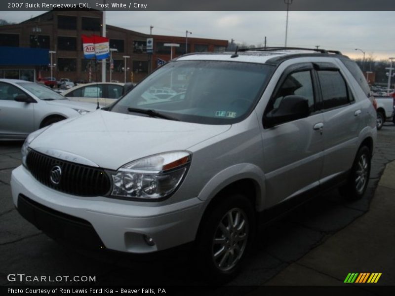 Frost White / Gray 2007 Buick Rendezvous CXL