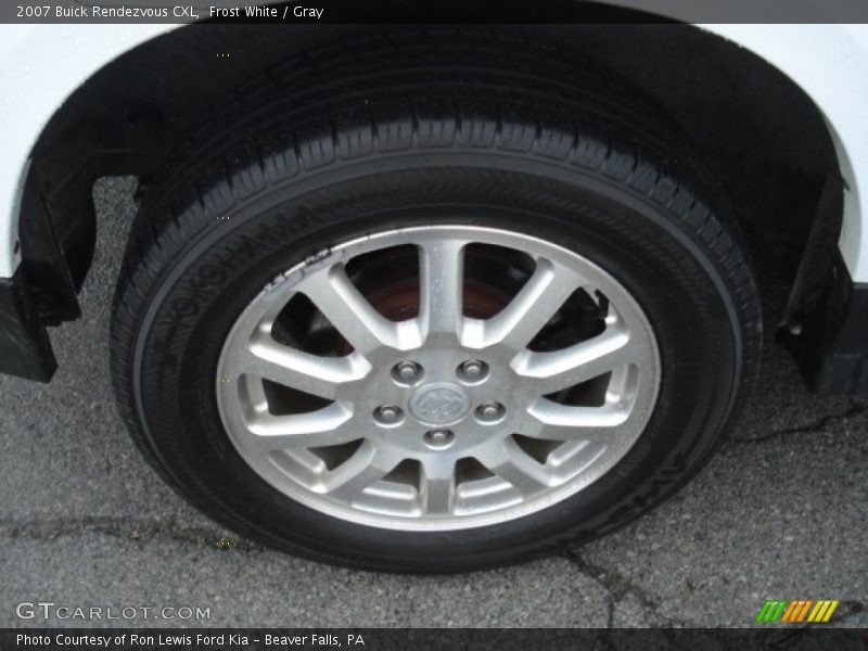Frost White / Gray 2007 Buick Rendezvous CXL