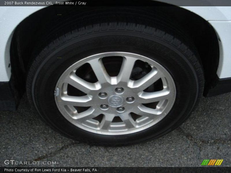Frost White / Gray 2007 Buick Rendezvous CXL