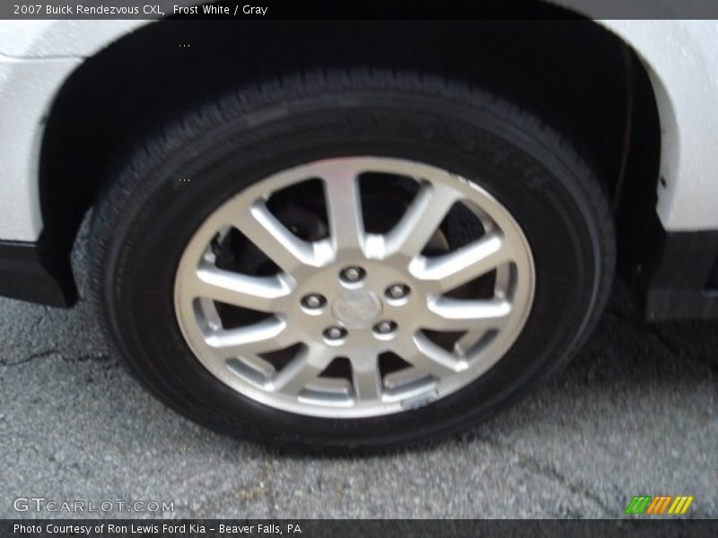 Frost White / Gray 2007 Buick Rendezvous CXL