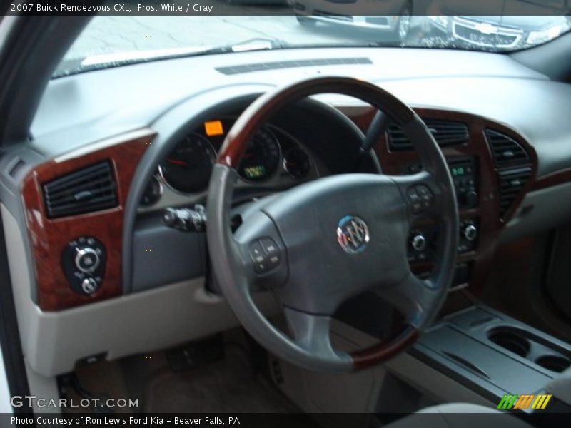 Frost White / Gray 2007 Buick Rendezvous CXL