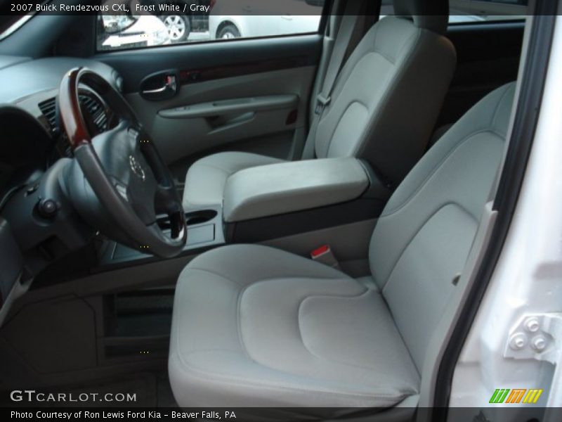 Frost White / Gray 2007 Buick Rendezvous CXL