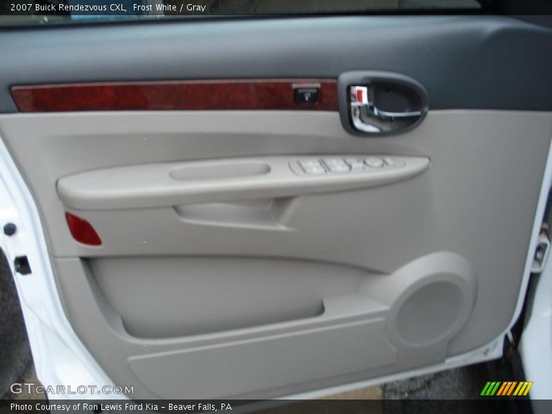 Frost White / Gray 2007 Buick Rendezvous CXL