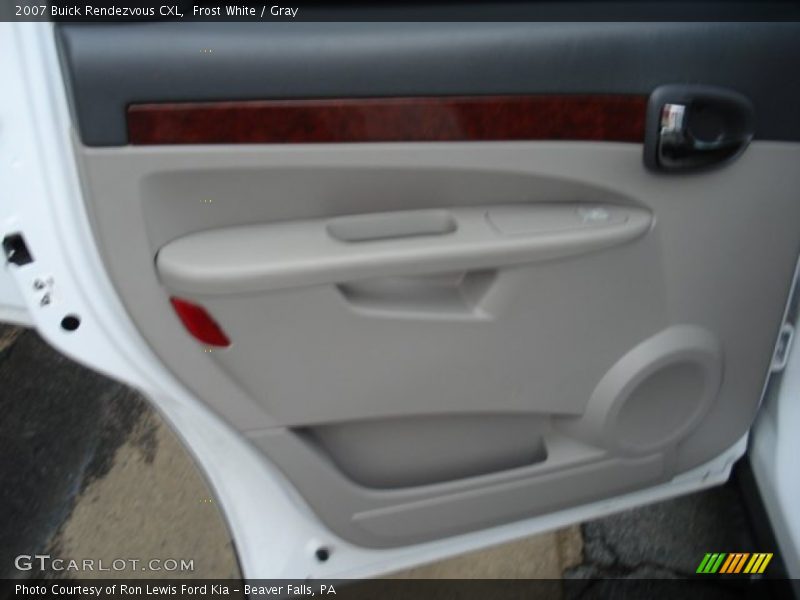Frost White / Gray 2007 Buick Rendezvous CXL