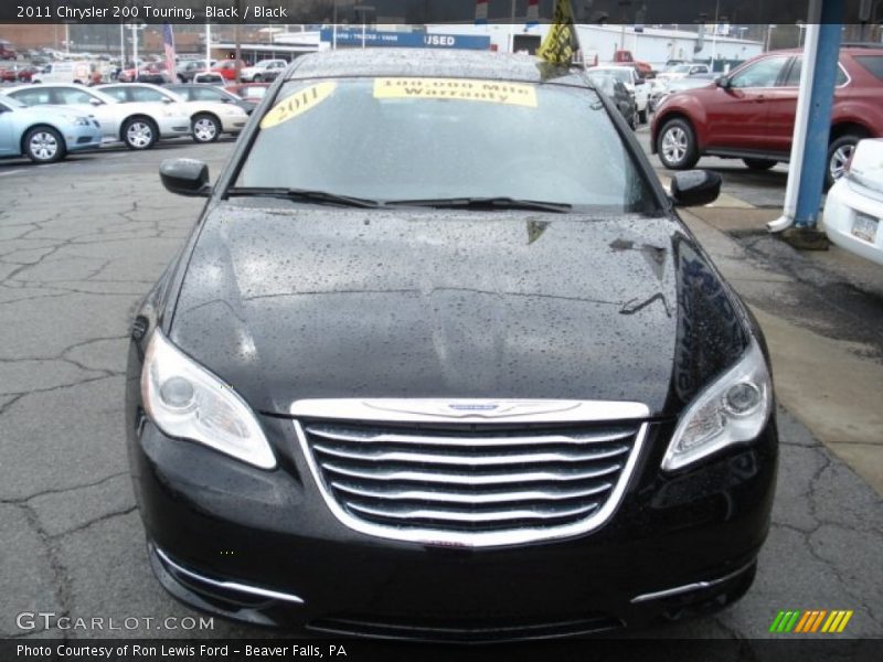 Black / Black 2011 Chrysler 200 Touring