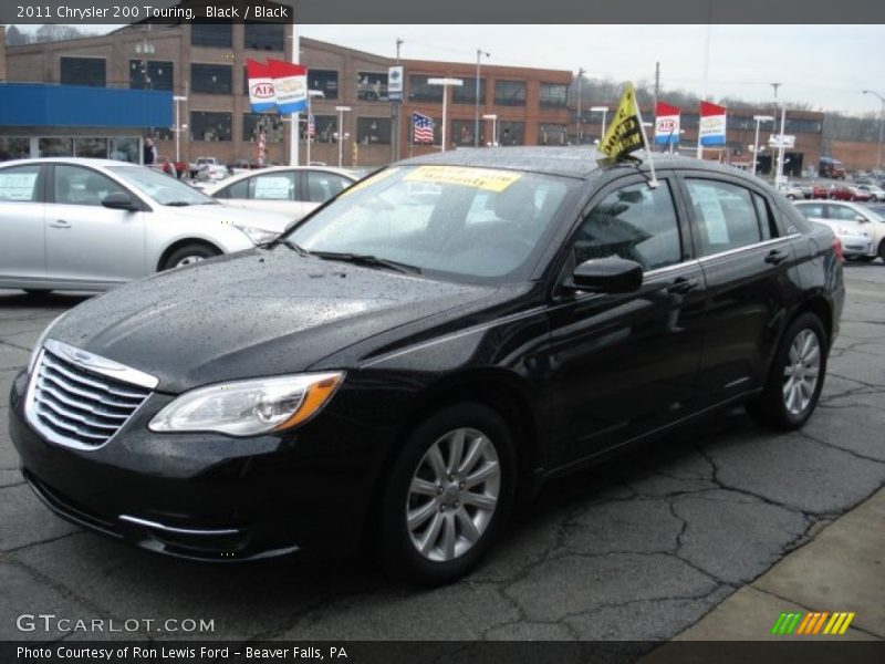 Black / Black 2011 Chrysler 200 Touring