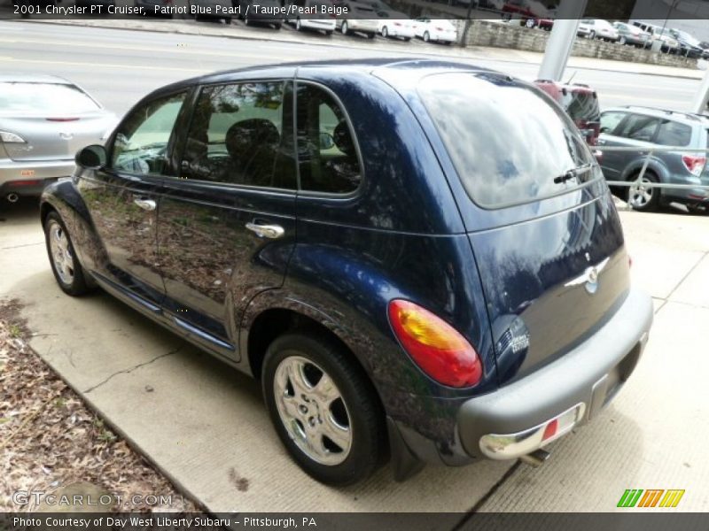 Patriot Blue Pearl / Taupe/Pearl Beige 2001 Chrysler PT Cruiser