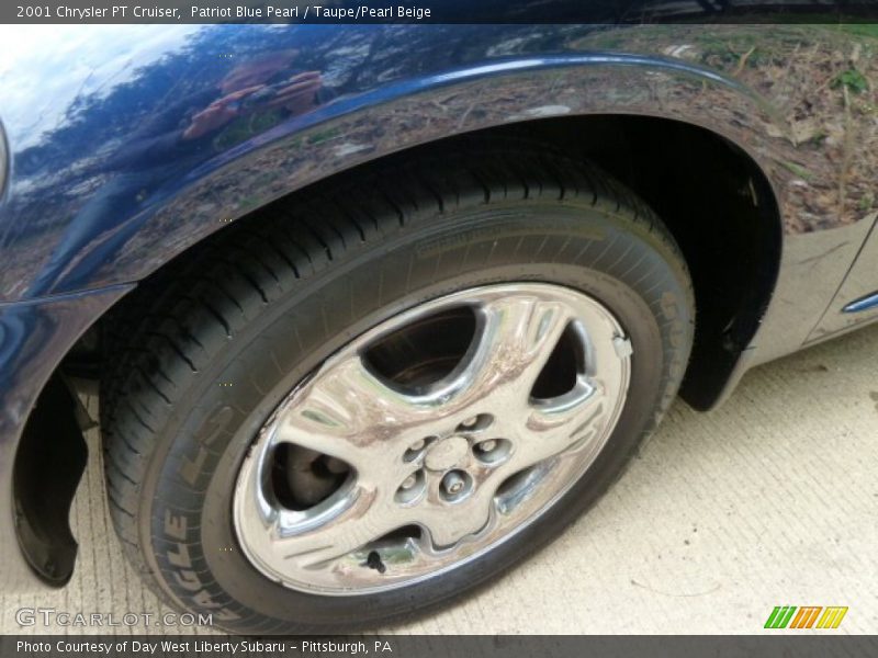 Patriot Blue Pearl / Taupe/Pearl Beige 2001 Chrysler PT Cruiser