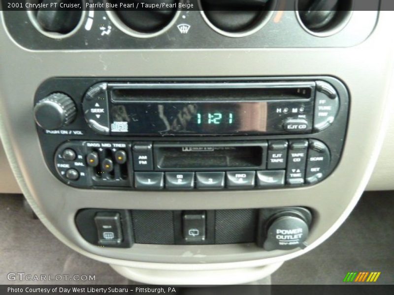 Patriot Blue Pearl / Taupe/Pearl Beige 2001 Chrysler PT Cruiser