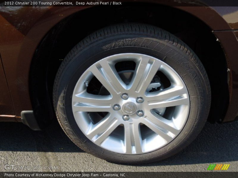 Deep Auburn Pearl / Black 2012 Chrysler 200 Touring Convertible