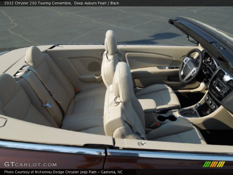 Deep Auburn Pearl / Black 2012 Chrysler 200 Touring Convertible
