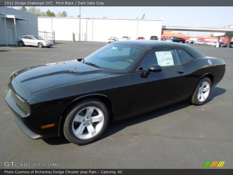 Pitch Black / Dark Slate Gray 2012 Dodge Challenger SXT