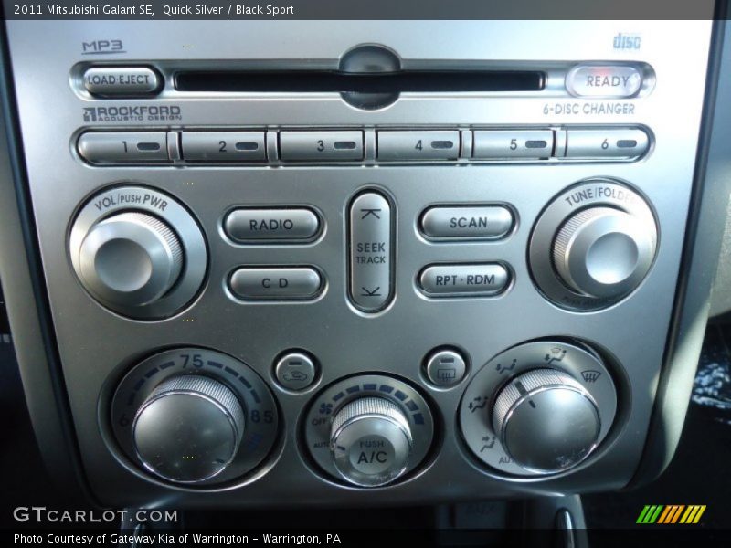 Controls of 2011 Galant SE