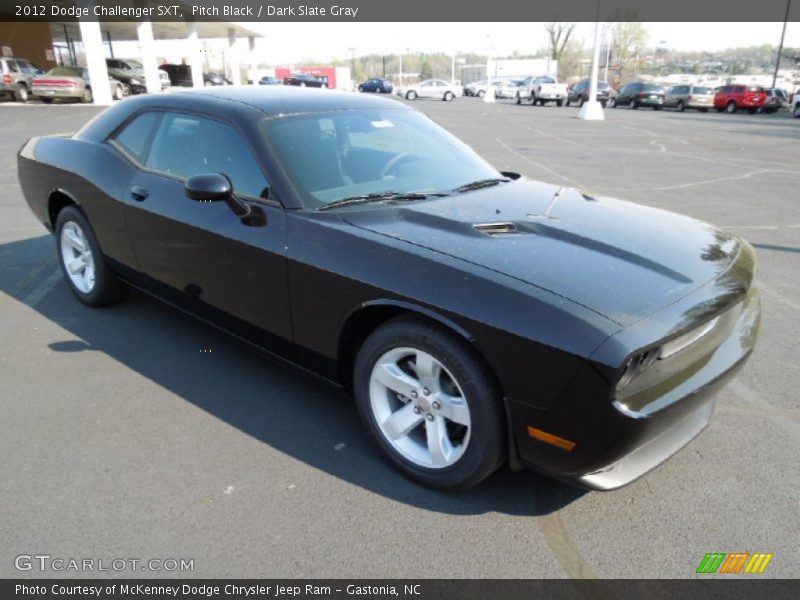 Pitch Black / Dark Slate Gray 2012 Dodge Challenger SXT