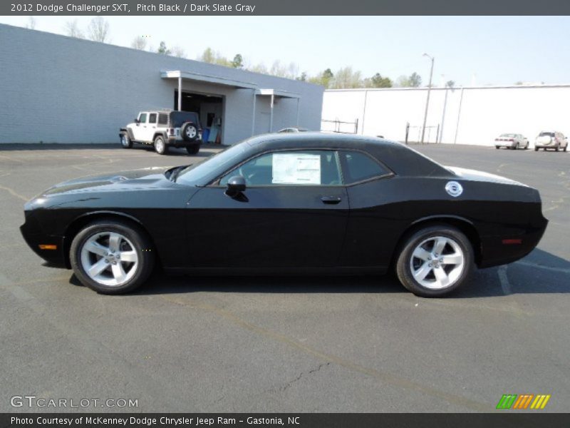 Pitch Black / Dark Slate Gray 2012 Dodge Challenger SXT