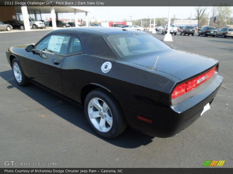 Pitch Black / Dark Slate Gray 2012 Dodge Challenger SXT