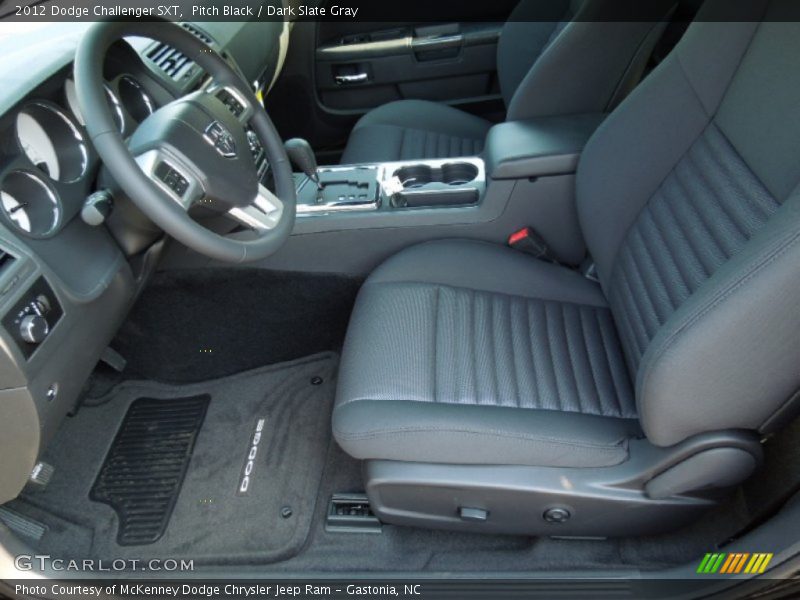 Pitch Black / Dark Slate Gray 2012 Dodge Challenger SXT