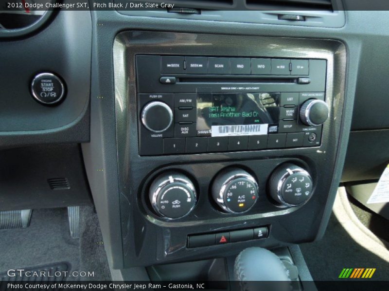 Pitch Black / Dark Slate Gray 2012 Dodge Challenger SXT