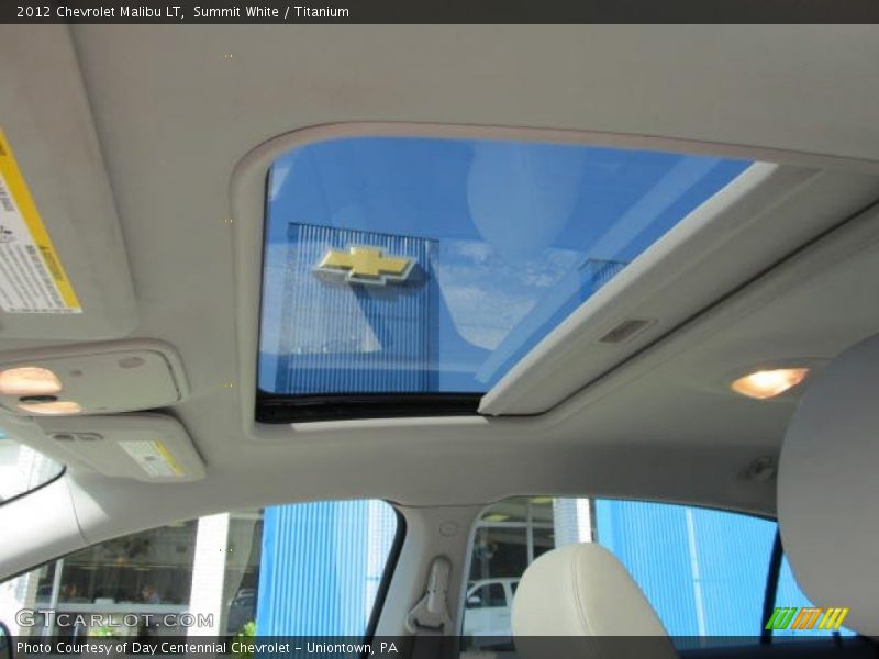 Summit White / Titanium 2012 Chevrolet Malibu LT