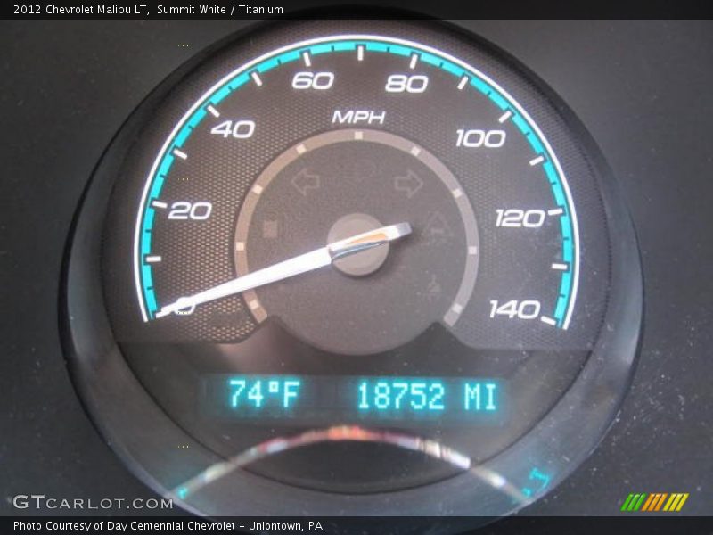 Summit White / Titanium 2012 Chevrolet Malibu LT