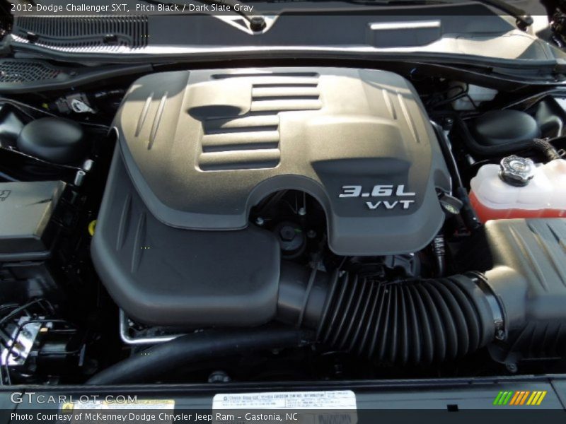 Pitch Black / Dark Slate Gray 2012 Dodge Challenger SXT