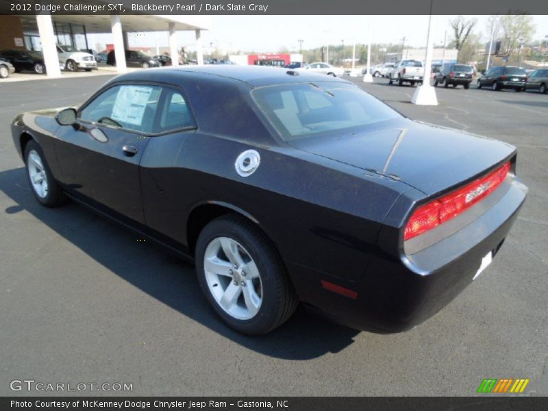 Blackberry Pearl / Dark Slate Gray 2012 Dodge Challenger SXT