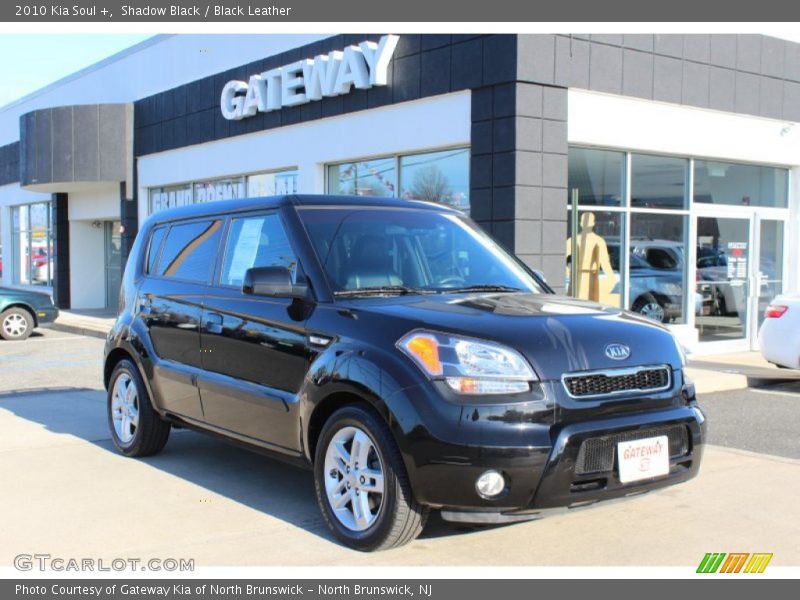 Shadow Black / Black Leather 2010 Kia Soul +