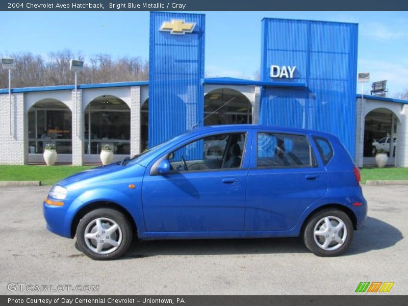 Bright Blue Metallic / Gray 2004 Chevrolet Aveo Hatchback
